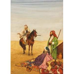 Syed A. Irfan, 09 x 12 Inch, Watercolor on Wasli, Figurative Painting, AC-SAI-016